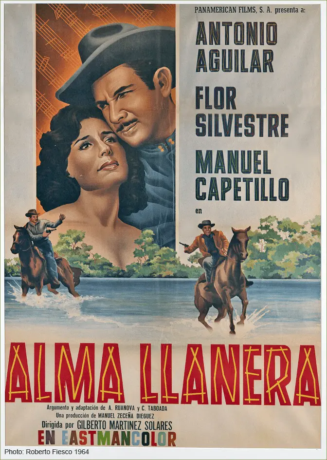 Película Mexicana Alma Llanera - 1964 - Antonio Aguilar, Flor Silvestre y Manuel Capetillo Película Mexicana Alma Llanera - 1964